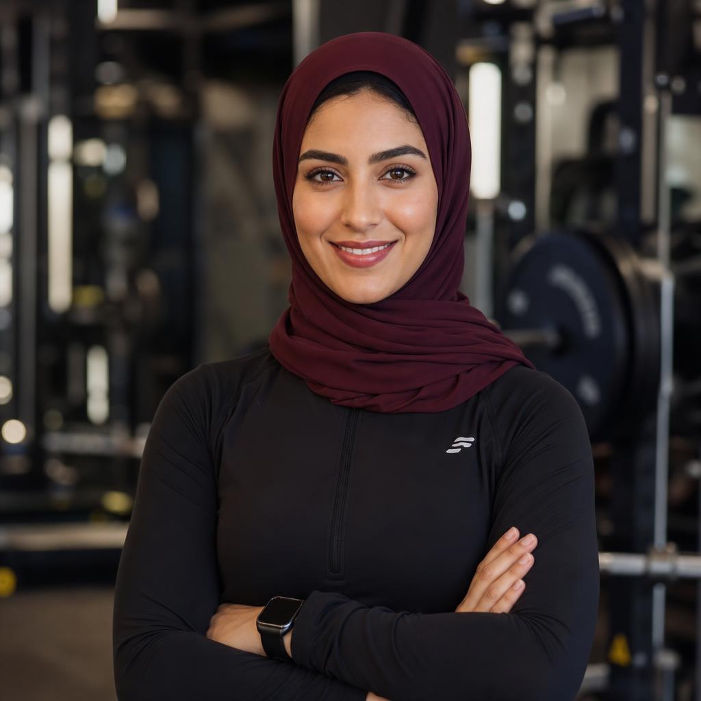 مدربة تتابع عن بعد خطة تدريب أونلاين مخصصة لإحدى المشتركات