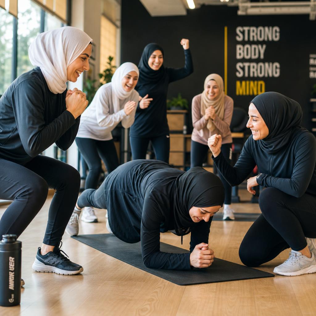 امرأة تراجع أداء تمرينها المنزلي لتفادي الأخطاء الشائعة التي تؤخر النتائج